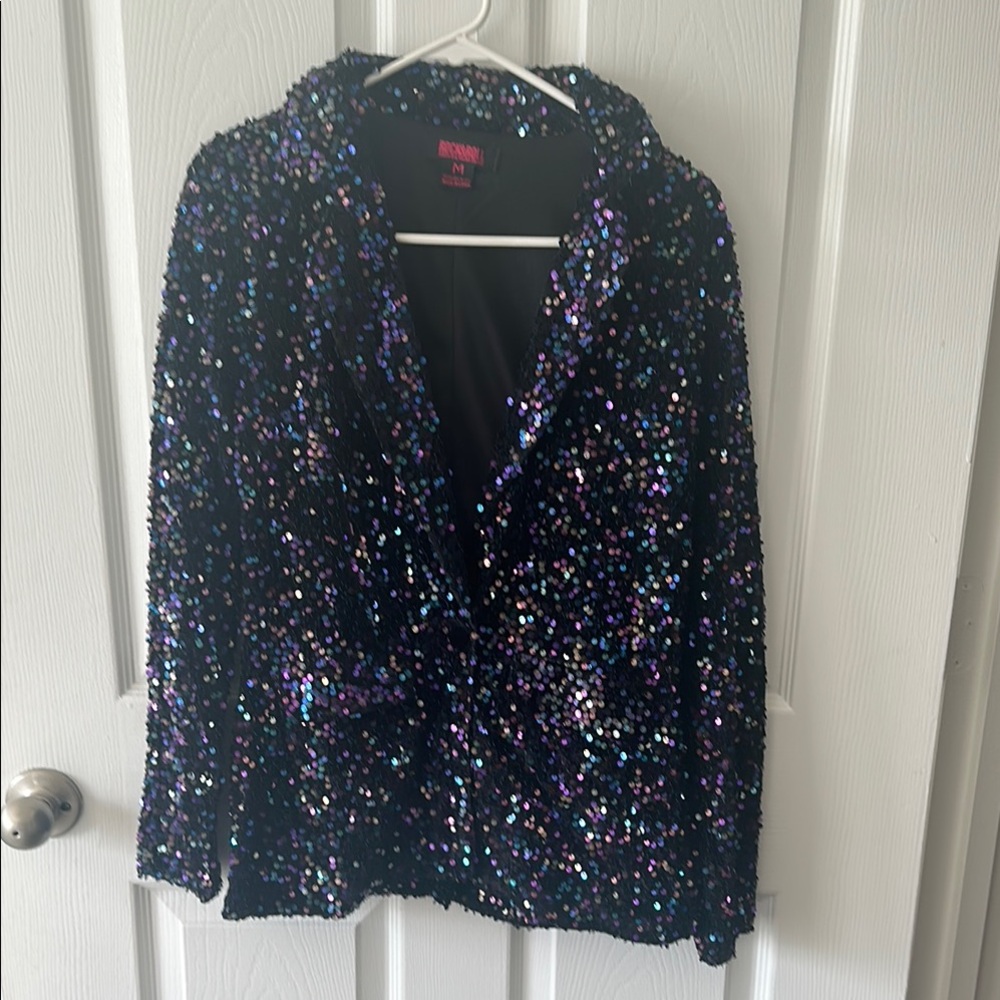 Rock & Roll Cowgirl Multicolor Sequin Blazer
